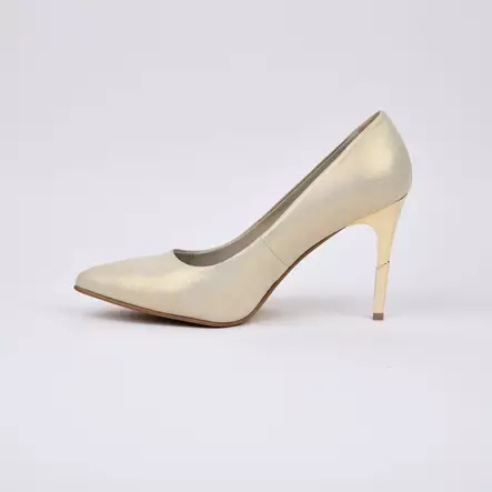 MARKO Juhlakengät Kulta_valkoinen Nahka - Korkokengät - 131356 - 2