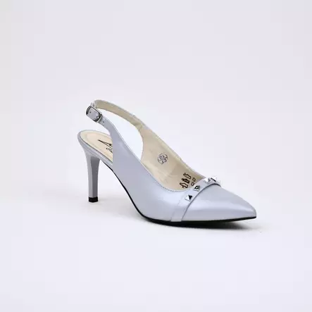 MARKO Juhla-avokkaat Harmaa Nahka - Naisten juhlakengät - 141386-H - 1